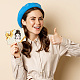 カスタムPVCプラスチッククリアスタンプ  DIYスクラップブッキング用  装飾的なフォトアルバム  カード作り  女性  160x110mm DIY-WH0618-0057-7
