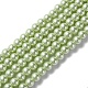 Hebras de perlas de vidrio teñidas ecológicas HY-A008-6mm-RB005-1