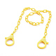 Персонализированные ожерелья-цепочки из абс-пластика NJEW-JN02850-04-1