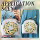 Комплекты сумок через плечо с вышивкой в этническом стиле с цветочным узором DIY-WH0034-36-5