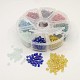 1 boîte 6/0 perles de graines de verre couleurs transparentes arc-en-ciel lisse spacer minuscules perles de graines de verre SEED-X0003-6-B-1