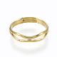 Adjustable Brass Finger Rings RJEW-F086-01G-1
