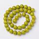 Chapelets de perles en jade Mashan naturel G-K151-10mm-41-2