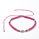 Adjustable Nylon Cord Braided Beaded Necklaces NJEW-JN02727-02-1