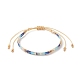 Bracelets de perles tressées de mauvais œil de graines japonaises faites à la main BJEW-MZ00018-02-1