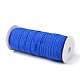 ゴールドとシルバーの輝きのある伸縮性のあるサイドナイロンリボン  ウェビング衣類縫製アクセサリー  ブルー  5/8インチ（15mm）  約50ヤード/ロール（45.72メートル/ロール） NWIR-O010-01C-3