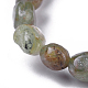 Natural Green Quartz Bead Stretch Bracelets BJEW-K213-47-3