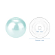 Perlmutt umweltfreundliche gefärbte Glasperle runde Perle HY-PH0002-08-B-4