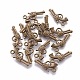 Zinc Alloy Gun Necklace Pendants TIBEP-EA11007YKG-AB-LF-2