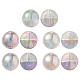 Placage uv perles acryliques transparentes lumineuses OACR-P010-05-1