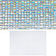 Gorgecraft 5 pz 3d pvc pellicola per finestre colorate privacy pellicola per finestre non adesiva arcobaleno pellicole per colorare le finestre adesivi in vetro decorativo rivestimenti decalcomanie per finestre porta scorrevole in vetro modello a griglia AJEW-GF0005-78C-1