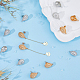 SUPERFINDINGS 20Pcs 2 Colors Teardrop Earring Studs Alloy Stud Earring Findings with Loop Earring Posts Stud Earrings with 40Pcs Plastic Ear Nuts for Earring DIY Jewelry Making FIND-FH0005-79-4