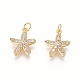 Charms in ottone ZIRC-L087-044G-1