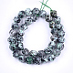 Natürliche Sesam Jaspis / Kiwi Jaspis Perlen Stränge G-T121-09A-2