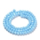 Chapelets de perles en verre opaques EGLA-A035-P4mm-A08-2