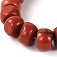 Flat Round Natural Red Jasper Beads G-F167-02-1