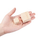 Bloque de madera cubo macizo benecreat DIY-BC0010-04-4