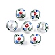 Mahjong tema abs plastica imitazione perline smalto perla KY-G020-04C-3