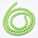 Chapelets de perles en rondelles facettées en verre GLAA-I033-6mm-34-2
