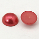 Cabochons demi-ronde bombés en acryliques d'imitation nacre OACR-H001-4K-2