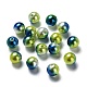 Regenbogen ABS Kunststoff Nachahmung Perlen OACR-Q174-12mm-16-1