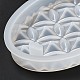 Moldes de silicona para colgantes con estampado de flores en relieve diy DIY-G079-01G-5