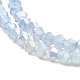 Chapelets de perles en verre imitation jade GLAA-P058-02A-07-3
