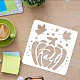 Large Plastic Reusable Drawing Painting Stencils Templates DIY-WH0172-113-3