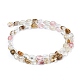 Synthetic Tigerskin Glass Beads Strands G-Z006-A04-3