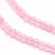 Chapelets de perles en quartz rose naturel G-F509-28-3mm-3