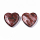 Pietra d'amore del cuore di diaspro rosso naturale al sesamo G-S364-066-2