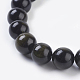 Chapelets de perles en obsidienne dorée naturelle X-G-C076-10mm-5-3