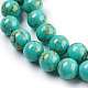 Chapelets de perles en turquoise synthétique X-TURQ-H038-10mm-XXS10-3