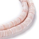 Hebras de cuentas de concha rosa natural BSHE-I016-03-3