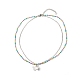 Ensemble de colliers pendentif balle et papillon pour cadeau femme NJEW-JN03652-2