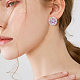 ANATTASOUL 5 Pairs 5 Style Cubic Zirconia Diamond Stud Earrings EJEW-AN0004-30-6