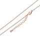 Brass Ball Chain Necklaces X-NJEW-K123-02RG-1