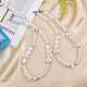 3pcs colliers de perles en coquille naturelle et fleurs de perles en plastique et ensemble de bracelets extensibles SJEW-SW00010-02-4