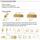 Benecreat 10 Stk. 14 Karat Gold gefüllte Muschelschalen Crimpperlenspitzen Knotenabdeckungen für die Herstellung von DIY-Schmuck (5.5 x 3.5 x 1 mm) KK-BC0003-15G-6
