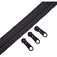 BENECREAT 20pcs Plastic Zipper Pull Sliders and 10m Nylon Coil Zippers Instant Replacement Zipper Repair Kit Plastic Garment Accessories (Head Size 37x11x11mm) FIND-BC0001-10-3