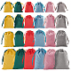 Benecreat 24 шт. 24 стиля бархатные сумки мешочки для ювелирных изделий на шнурке TP-BC0001-09-1