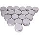 PandaHall Elite 20 pcs Aluminium Jar Aluminium Box Make Up Jar Round Containers CON-PH0001-06A-4