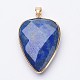 Facettes lapis naturelles pendentifs lazuli X-G-F340-02A-1
