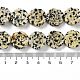 Chapelets de perles en jaspe dalmatien naturelle G-B065-B14-5