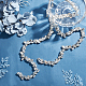 GORGECRAFT 1 Yard Rhinestone Trim Chain Applique Bling Decoration Flexible Sewing Crafts Bridal Costume Embellishment Beaded Trim Sparky Jewelry DIY Shiny Crystal for Necklace Bags Wedding Parties CH-GF0001-02B-6