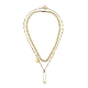 Pendant Necklaces & Cuban Link Chain Necklaces Sets NJEW-JN03031-2