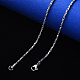 304 collar de cadena coreana de acero inoxidable NJEW-S420-006B-P-4