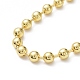 Rack Plating Brass Ball Chain Bracelets for Women BJEW-G676-01C-G-2