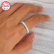 925 anillo abierto de plata de primera ley con baño de rodio IU3989-2-1