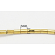 非磁性合成ヘマタイトビーズ連売り  グレードA  コラム  黄金メッキ  サイズ：直径約3mm  長さ5mm  穴：1mm  約81個/連  15.7 X-G-B356-1-1